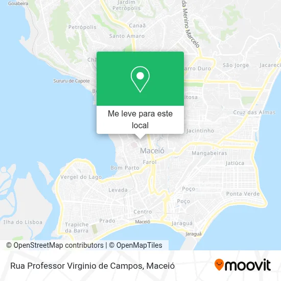 Rua Professor Virginio de Campos mapa