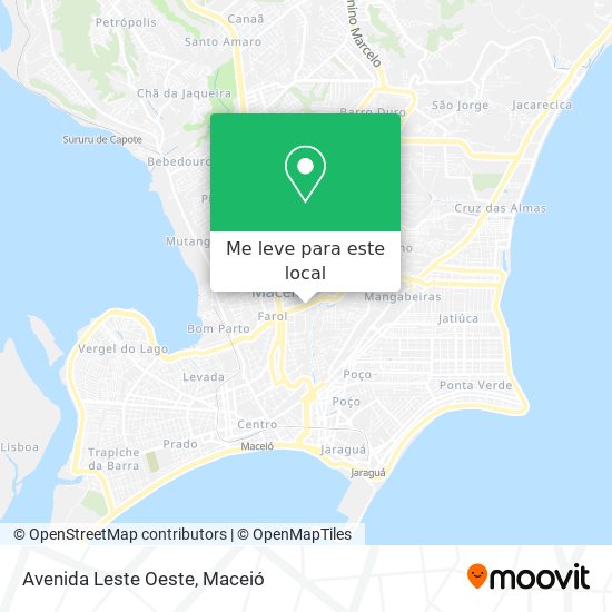 Avenida Leste Oeste mapa