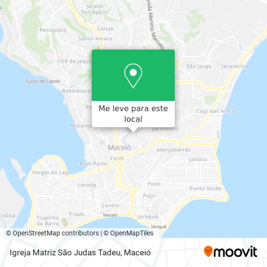 Igreja Matriz São Judas Tadeu mapa