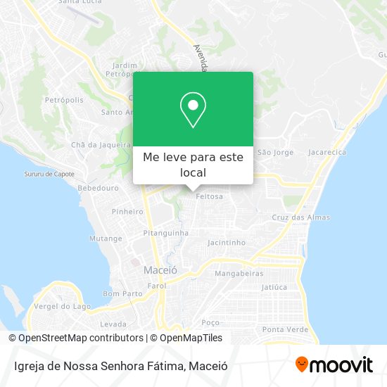 Igreja de Nossa Senhora Fátima mapa