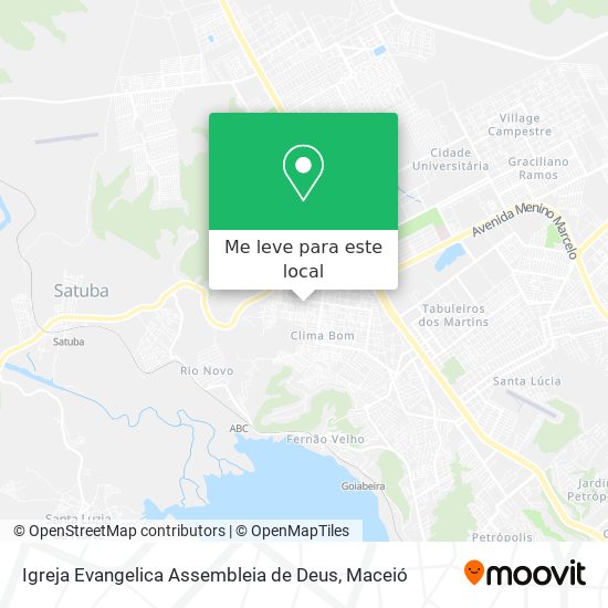 Igreja Evangelica Assembleia de Deus mapa