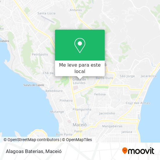 Alagoas Baterias mapa