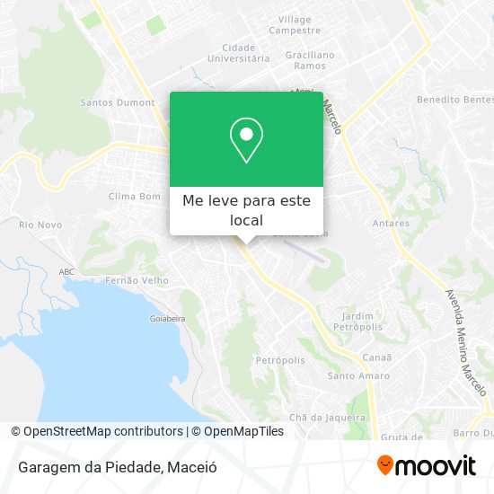 Garagem da Piedade mapa