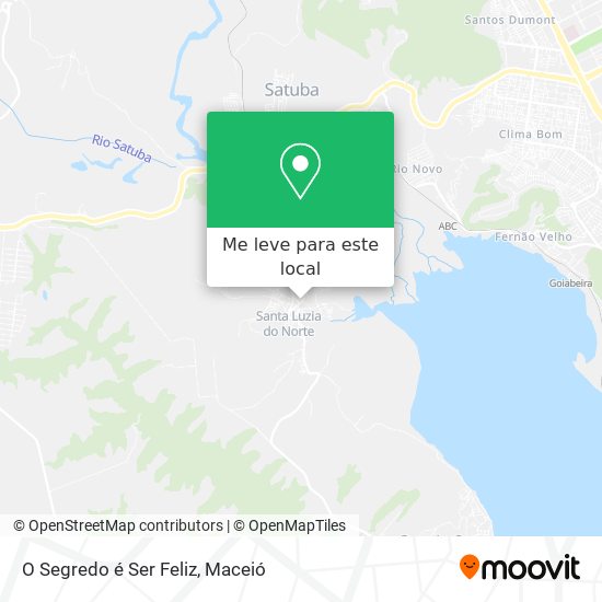 O Segredo é Ser Feliz mapa