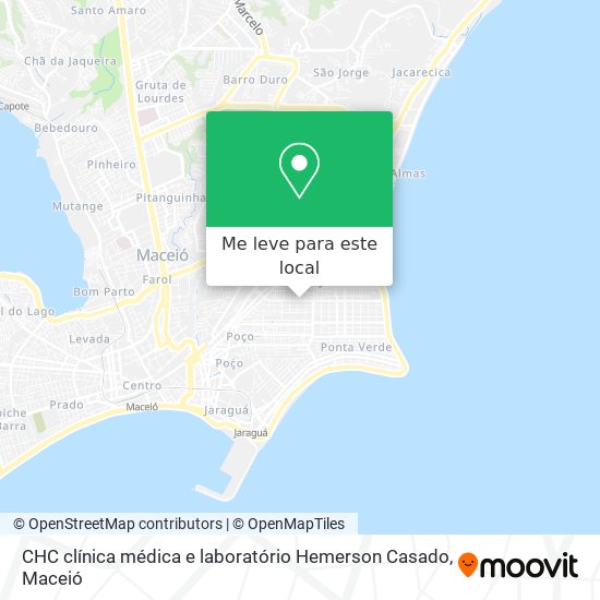 CHC clínica médica e laboratório Hemerson Casado mapa