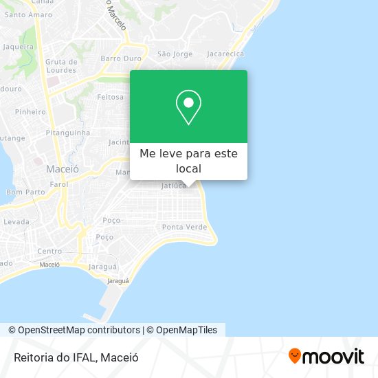 Reitoria do IFAL mapa