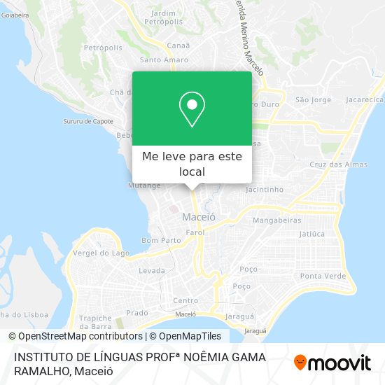 INSTITUTO DE LÍNGUAS PROFª NOÊMIA GAMA RAMALHO mapa