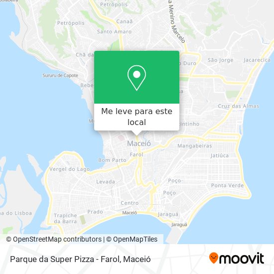 Parque da Super Pizza - Farol mapa