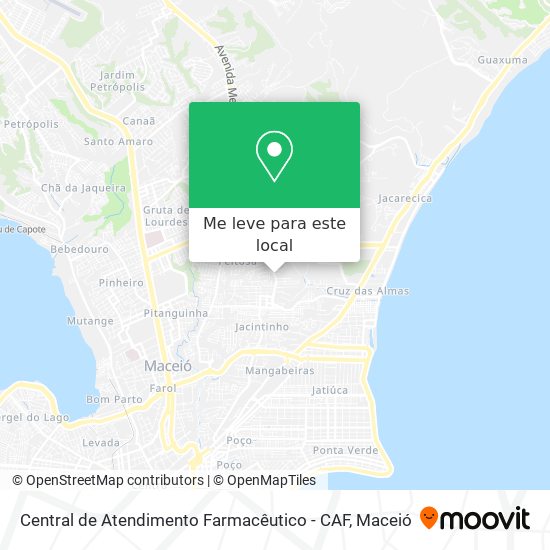 Central de Atendimento Farmacêutico - CAF mapa