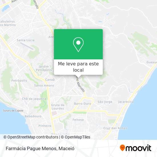 Farmácia Pague Menos mapa