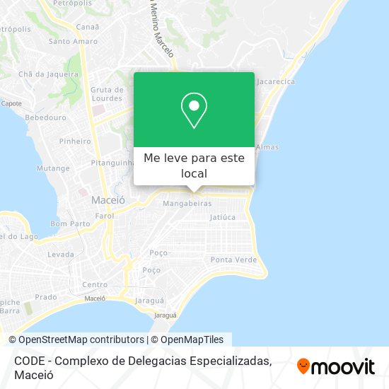 CODE - Complexo de Delegacias Especializadas mapa