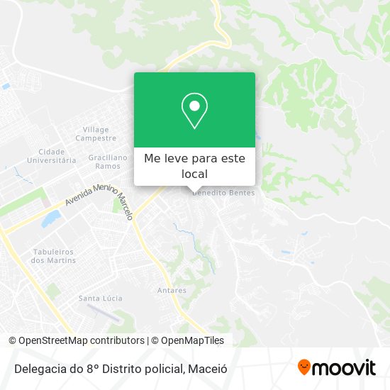 Delegacia do 8º Distrito policial mapa