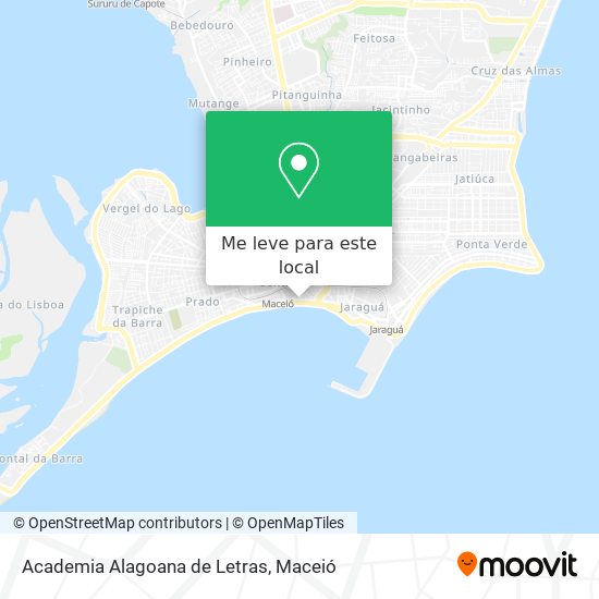 Academia Alagoana de Letras mapa