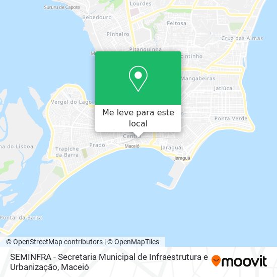 SEMINFRA - Secretaria Municipal de Infraestrutura e Urbanização mapa