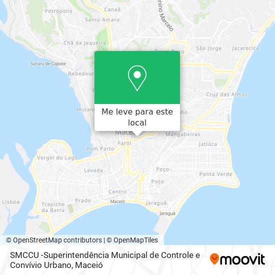SMCCU -Superintendência Municipal de Controle e Convívio Urbano mapa