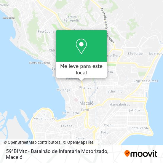 59°BIMtz - Batalhão de Infantaria Motorizado mapa