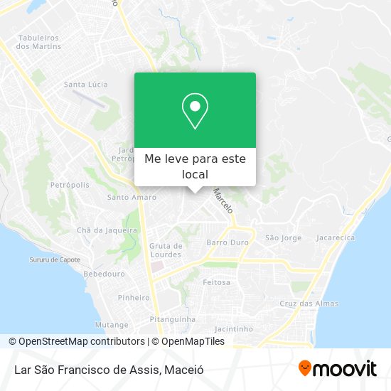 Lar São Francisco de Assis mapa