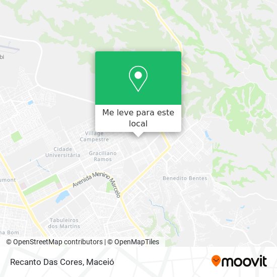 Recanto Das Cores mapa
