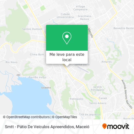 Smtt - Pátio De Veículos Apreendidos mapa