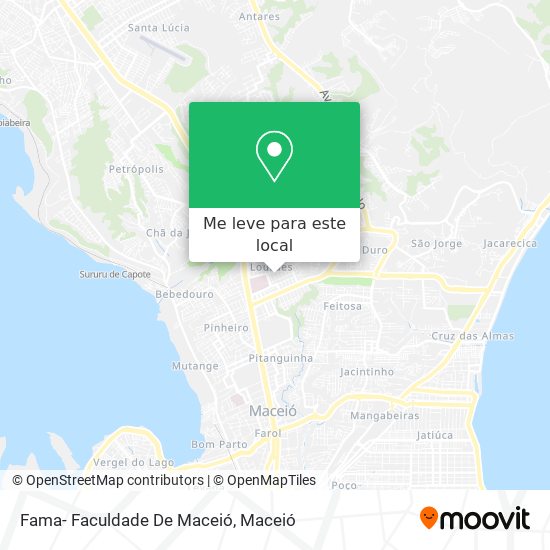 Fama- Faculdade De Maceió mapa