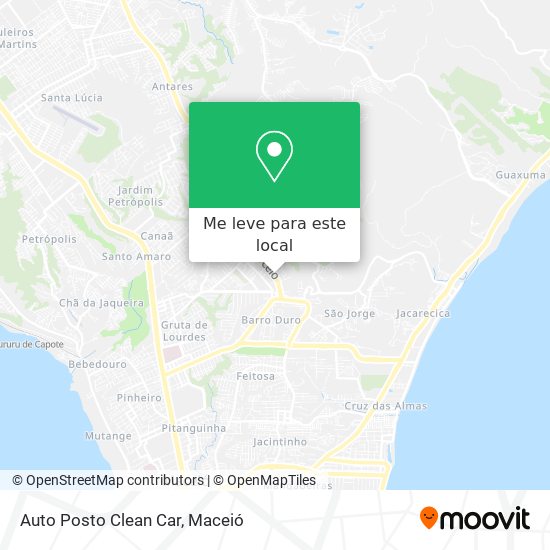 Auto Posto Clean Car mapa