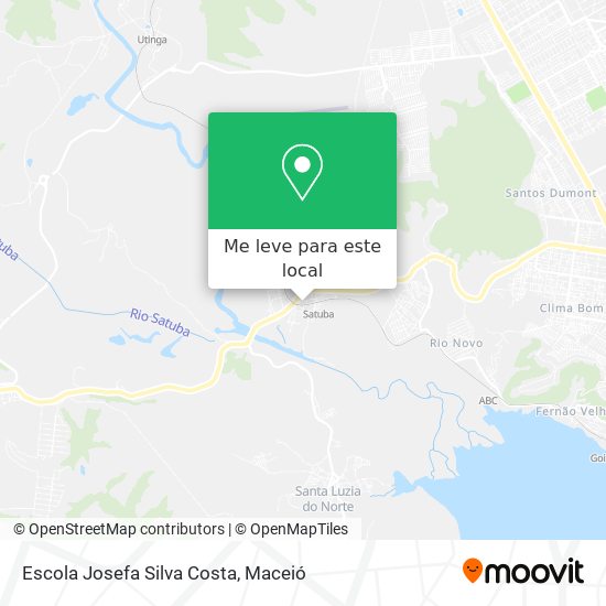 Escola Josefa Silva Costa mapa