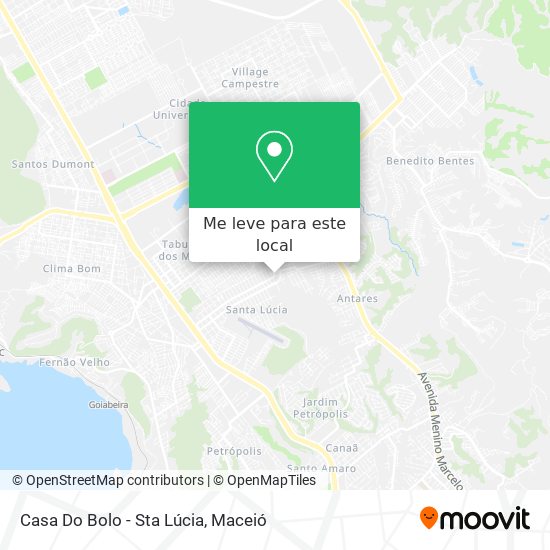 Casa Do Bolo - Sta Lúcia mapa