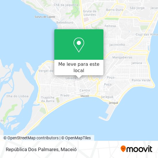 República Dos Palmares mapa