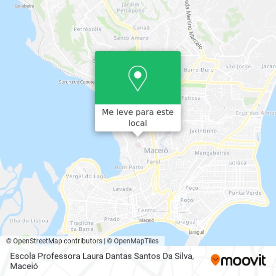 Escola Professora Laura Dantas Santos Da Silva mapa