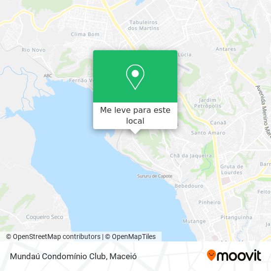 Mundaú Condomínio Club mapa