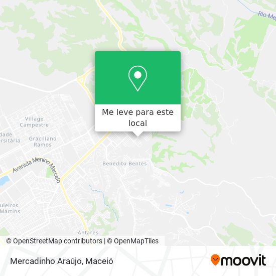 Mercadinho Araújo mapa