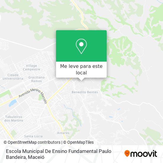 Escola Municipal De Ensino Fundamental Paulo Bandeira mapa