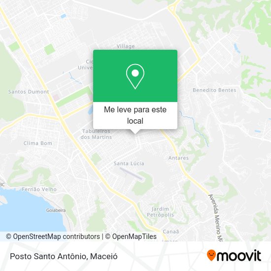 Posto Santo Antônio mapa