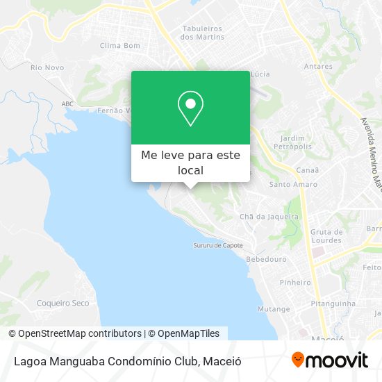 Lagoa Manguaba Condomínio Club mapa