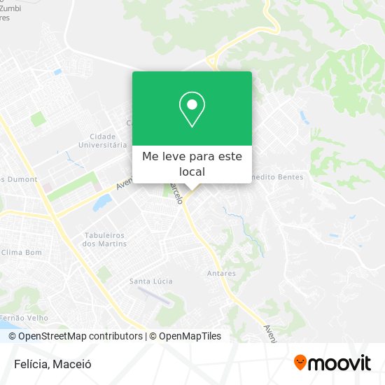 Felícia mapa