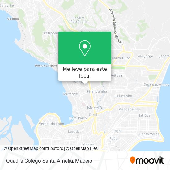 Quadra Colégo Santa Amélia mapa