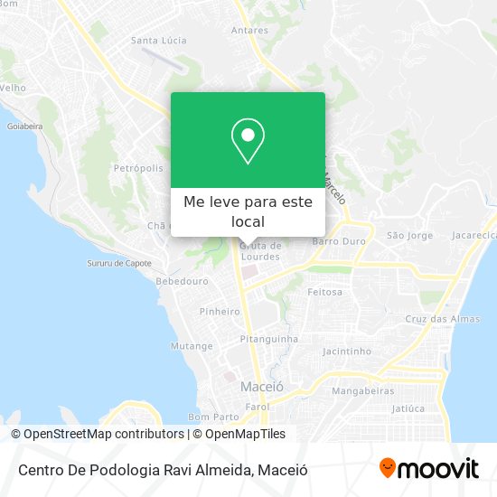 Centro De Podologia Ravi Almeida mapa