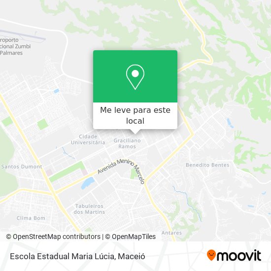 Escola Estadual Maria Lúcia mapa