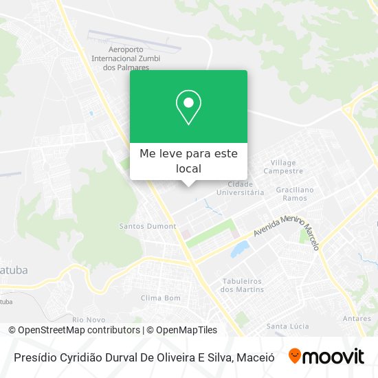 Presídio Cyridião Durval De Oliveira E Silva mapa