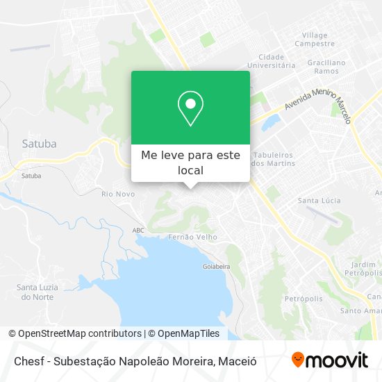 Chesf - Subestação Napoleão Moreira mapa