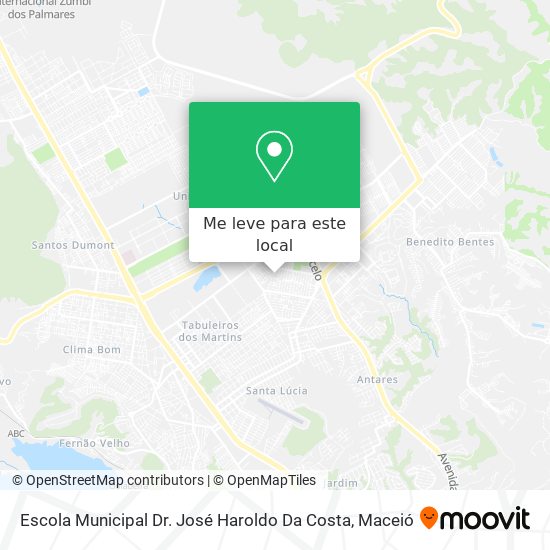 Escola Municipal Dr. José Haroldo Da Costa mapa