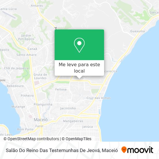 Salão Do Reino Das Testemunhas De Jeová mapa