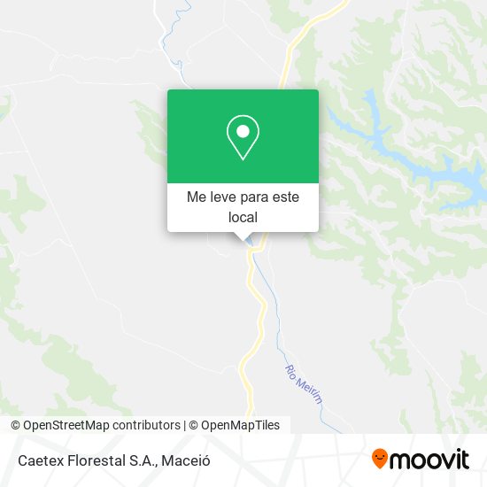 Caetex Florestal S.A. mapa