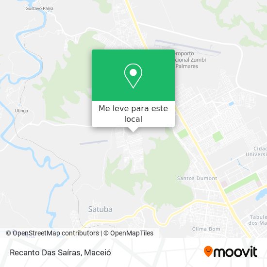 Recanto Das Saíras mapa