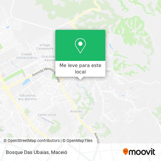 Bosque Das Ubaias mapa