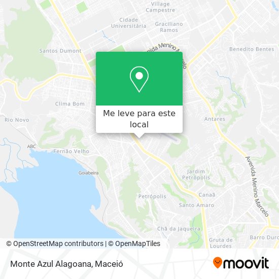 Monte Azul Alagoana mapa