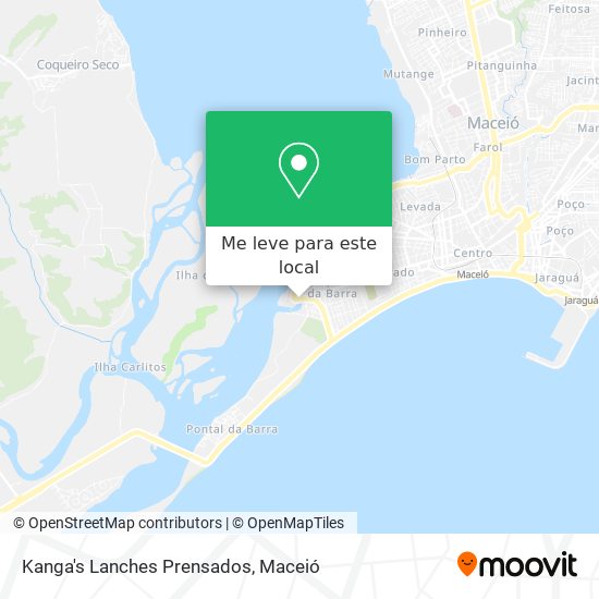 Kanga's Lanches Prensados mapa
