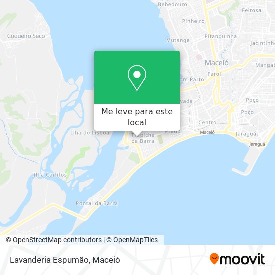 Lavanderia Espumão mapa