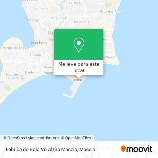 Fábrica de Bolo Vó Alzira Maceio mapa