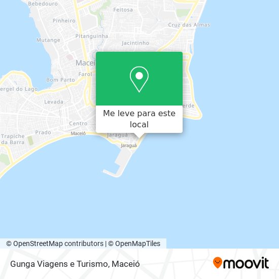 Gunga Viagens e Turismo mapa
